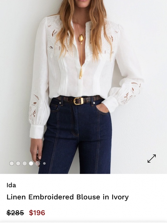 Reiss Tops - Reíss 100% linen blouse